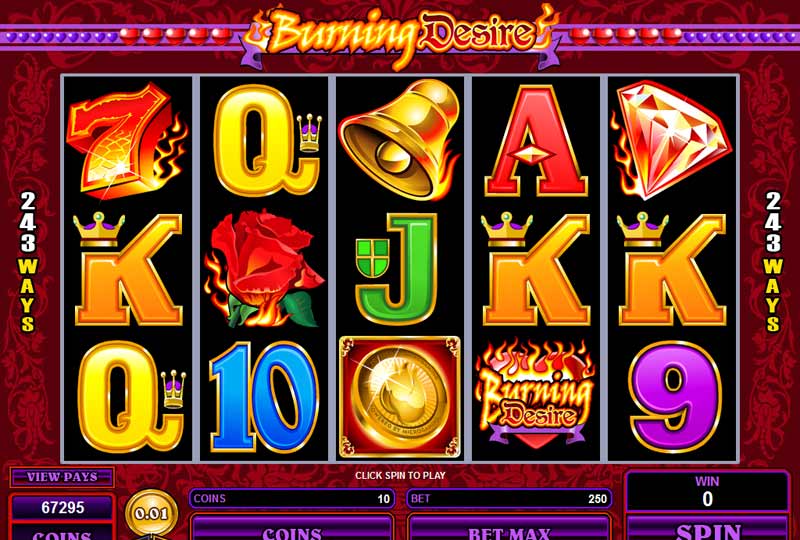 Mobile Casino with Burning Desire Slot 